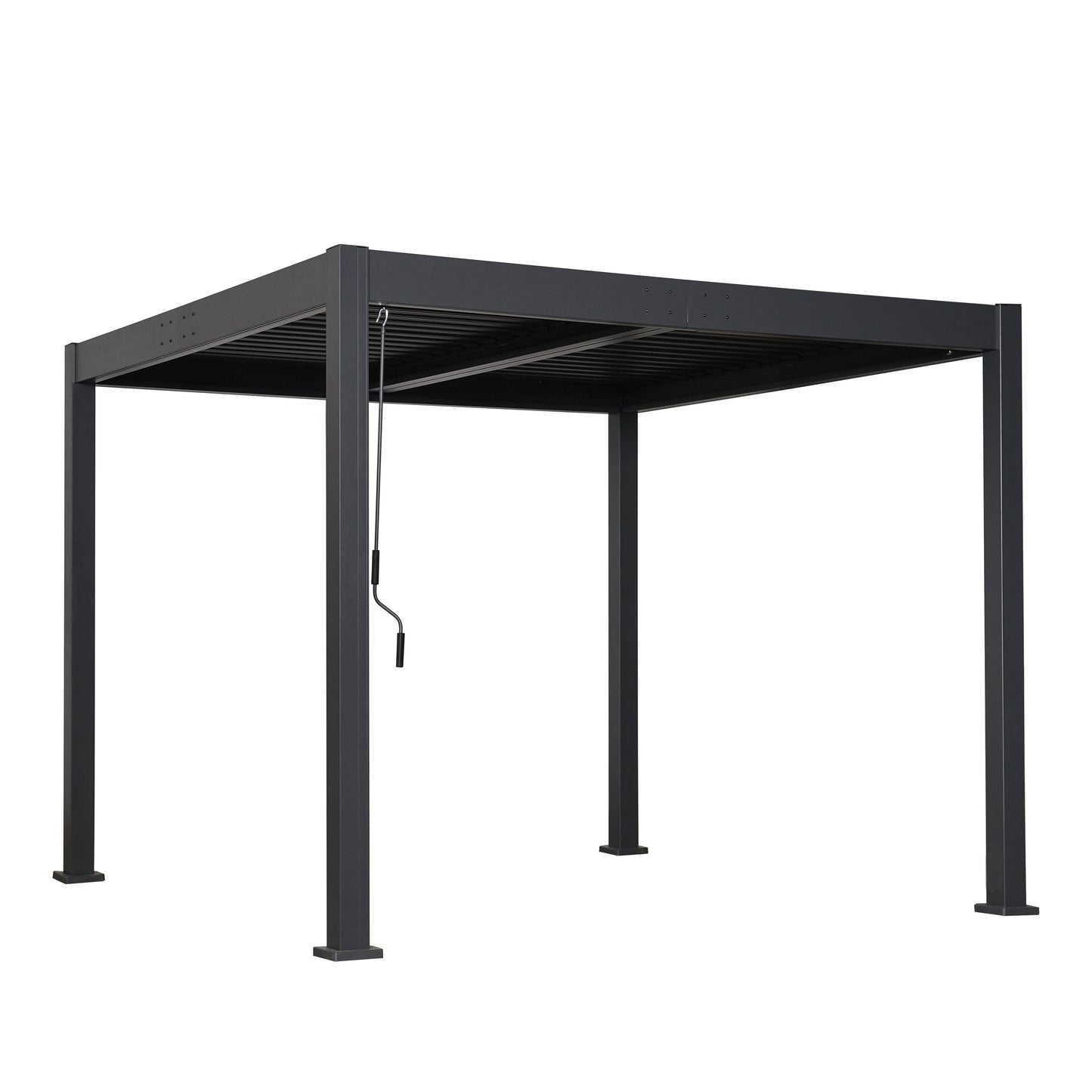 Byron 10' x 10' Adjustable Louvered Outdoor Pergola
