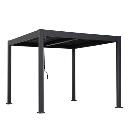 Byron 10' x 10' Adjustable Louvered Outdoor Pergola