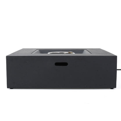 40" Concrete Propane Fire Pit – 50,000 BTU | Dark Gray