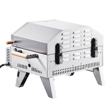 13" Outdoor Gas Pizza Oven & Grill with Cordierite Stone