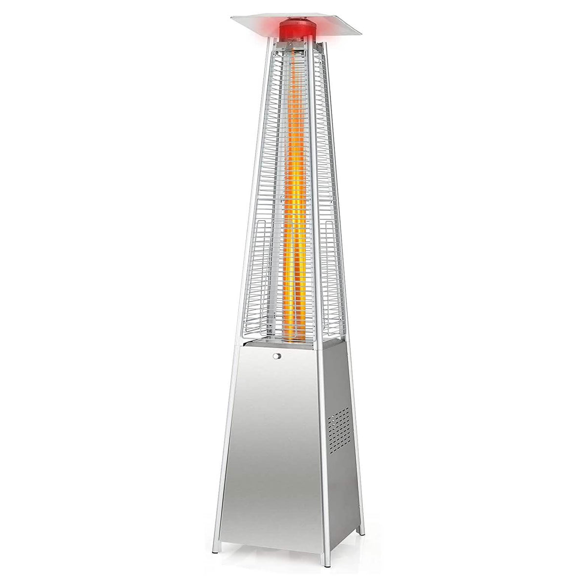 42,000 BTU Pyramid Propane Patio Heater with Glass Flame Tub