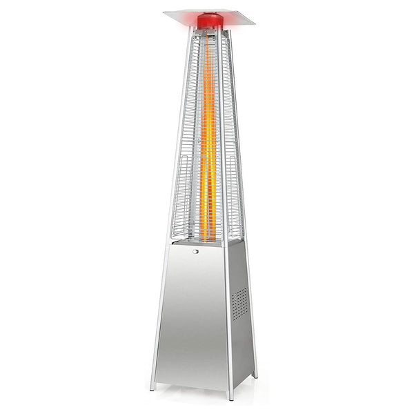 42,000 BTU Pyramid Propane Patio Heater with Glass Flame Tub